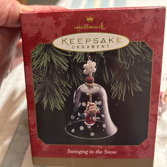 Vintage Hallmark Keepsake  Ornament 1997 Swinging in the Snow - Picture 3 of 7